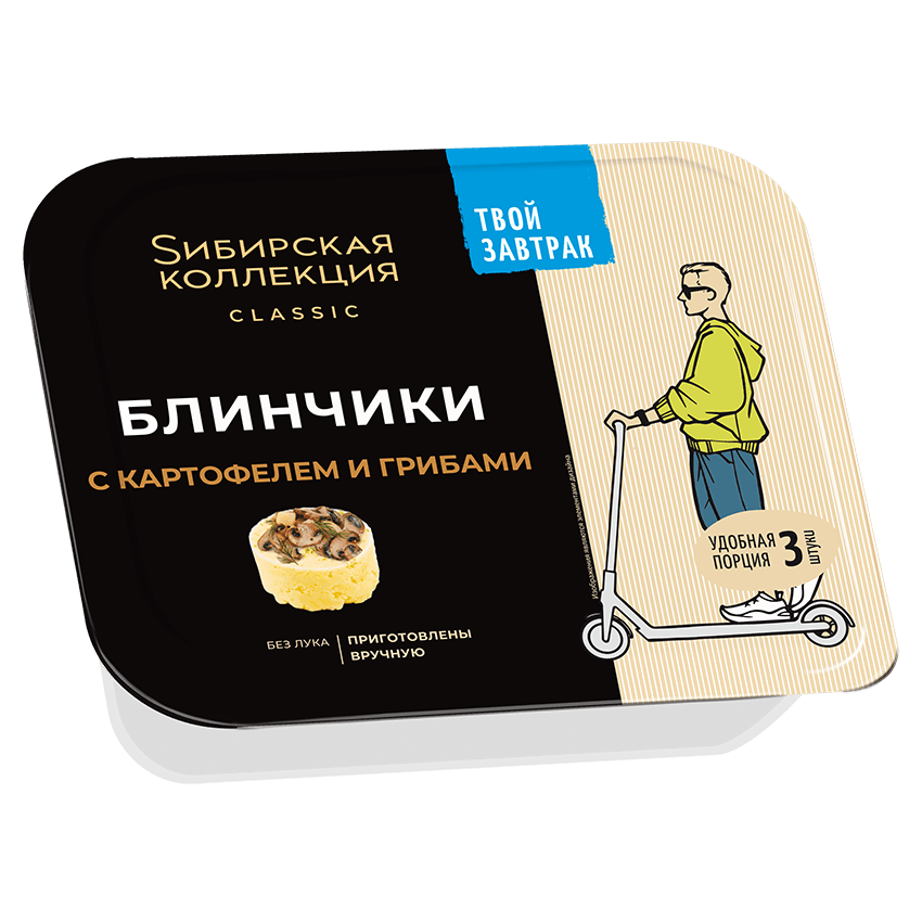 Пельмени Блинчики С картофелем и грибами