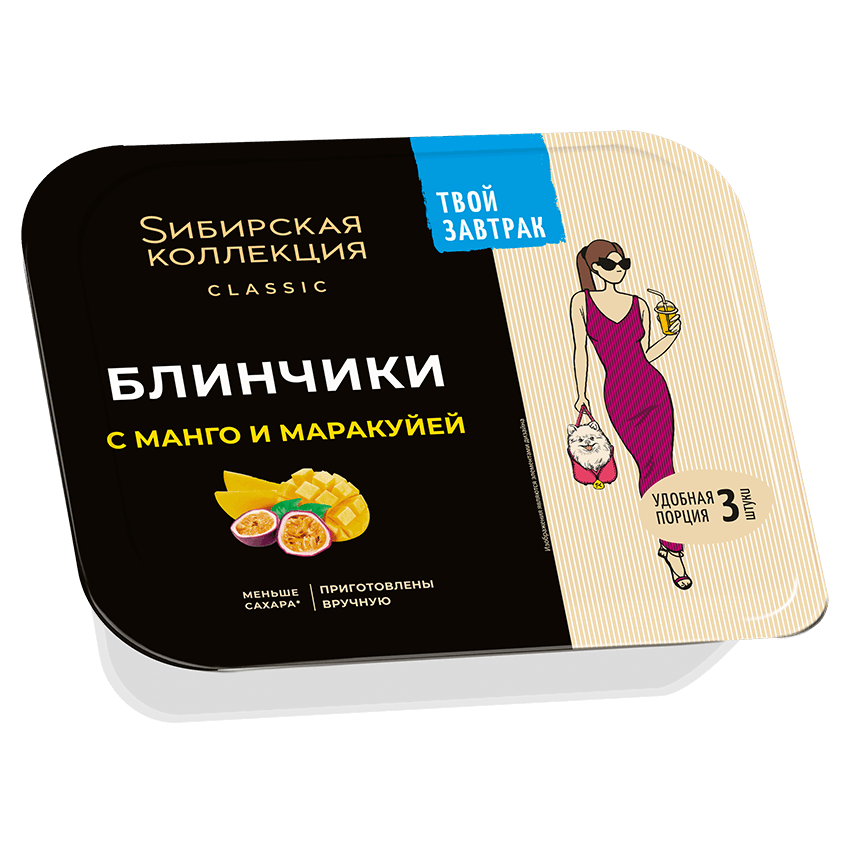 Пельмени Блинчики С манго и маракуйей 3 шт